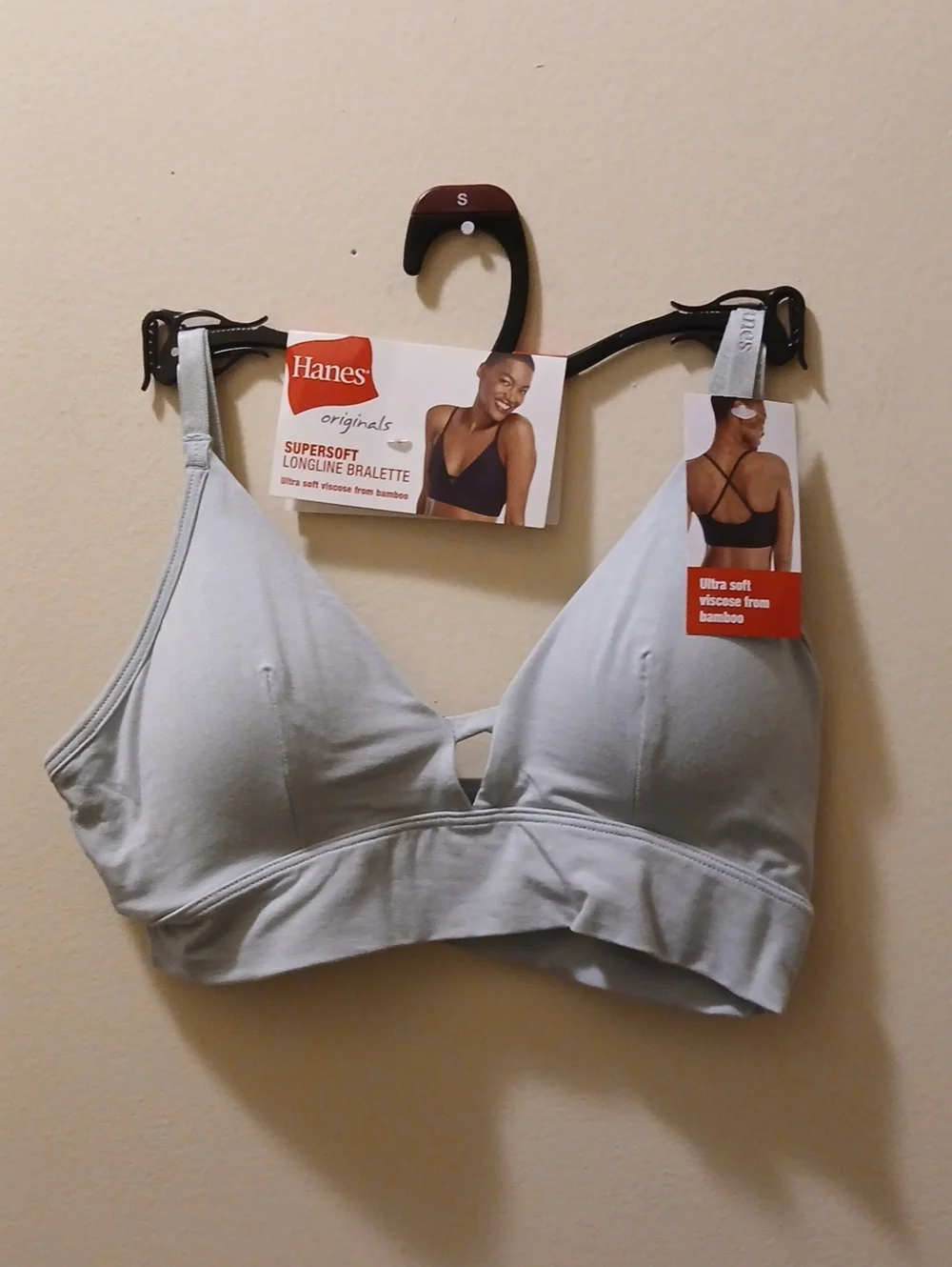 Hanes Originals Supersoft Longline Bralette